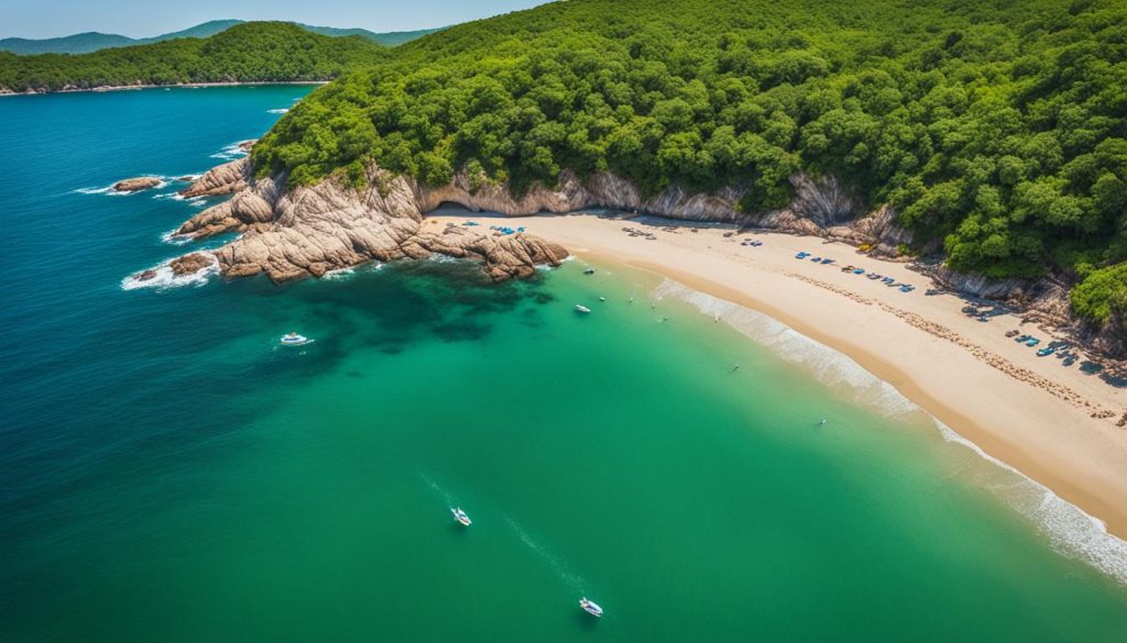 Secluded beaches in Huatulco