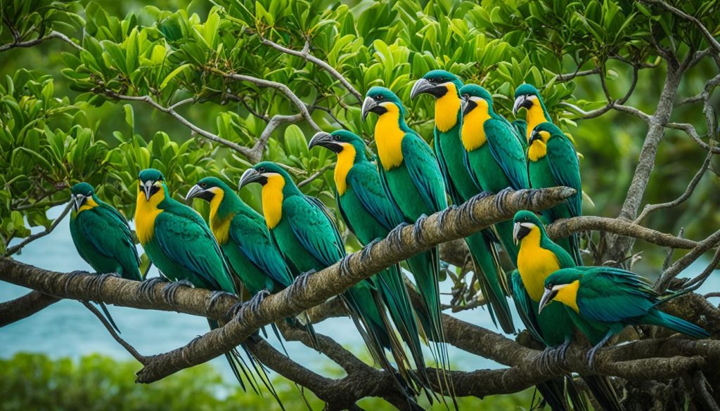 birdwatching in mangroves