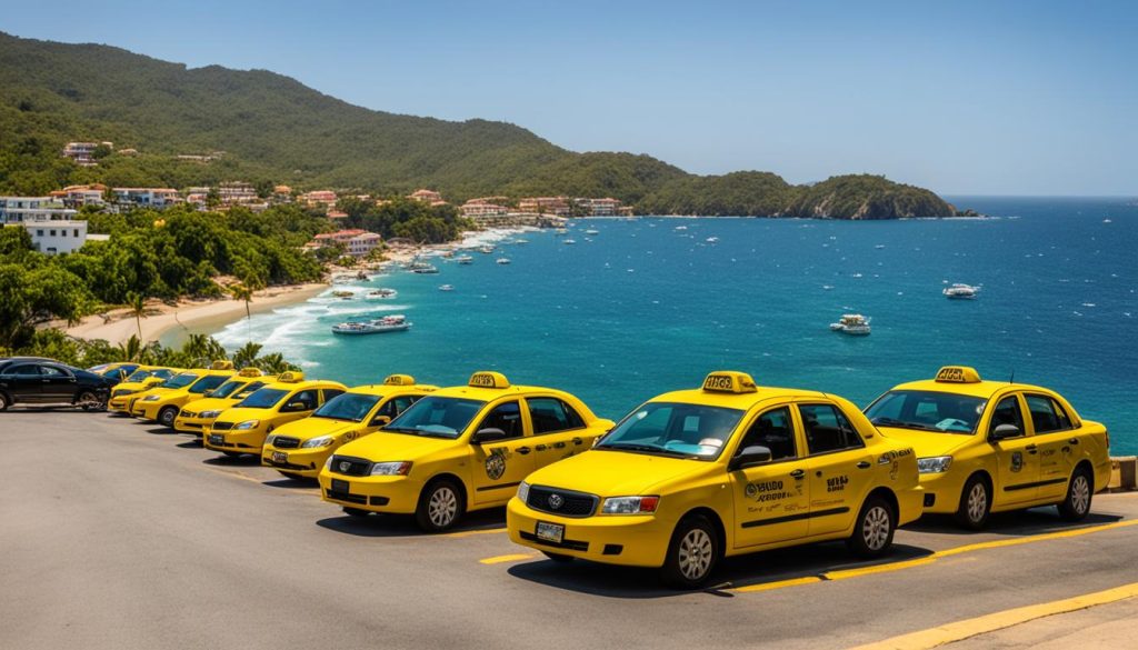 Taxis in Huatulco