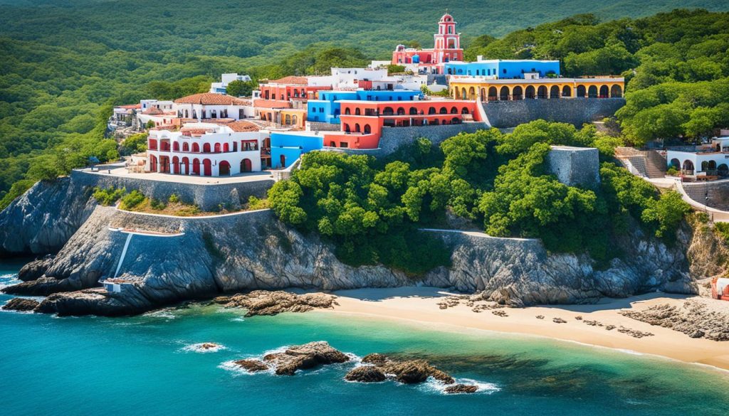traditional Mexican architecture in Huatulco