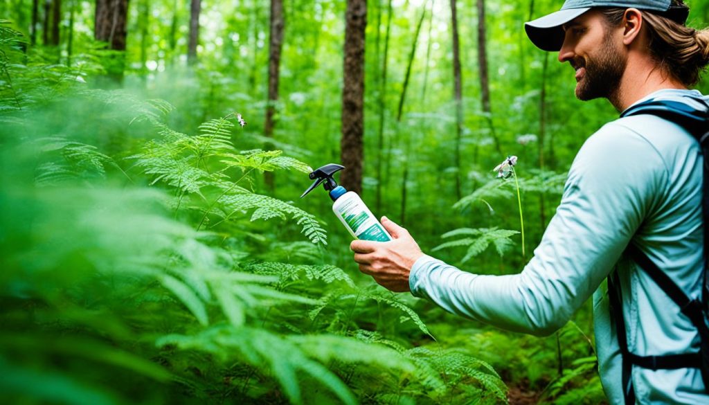 Insect repellent for mosquitoes and ticks