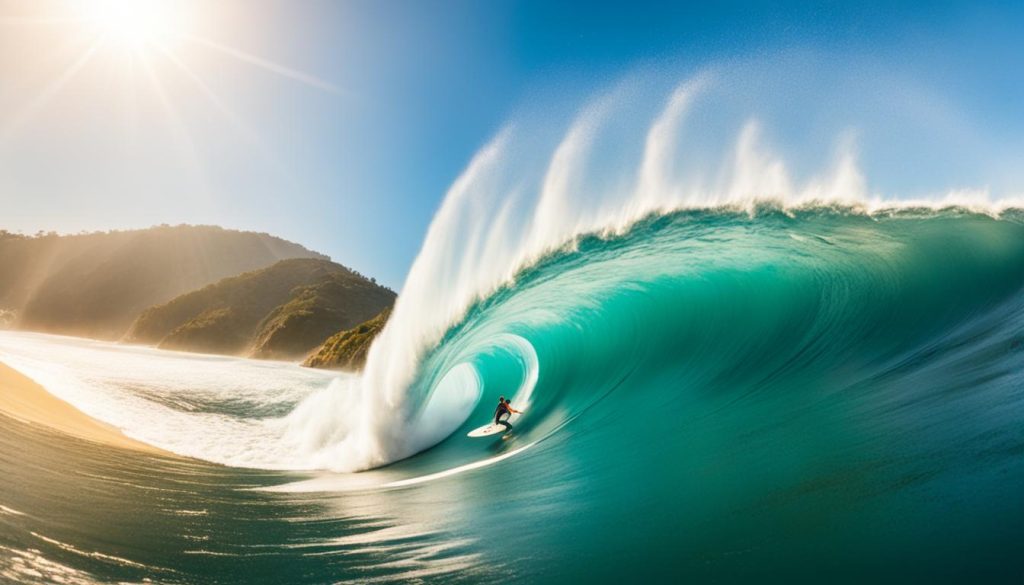 Surfer in Zipolite Beach